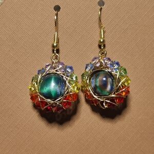 Rainbow Around the World Earrings
